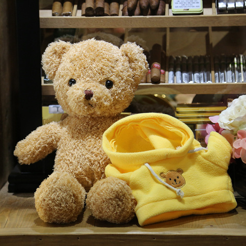 Direct Manufacturer Sale Sweatshirt Teddy Bear Sweatshirt Plush Toy Teddy Bear Dress Up Teddy Bear Plush Toy Activity Gift Wholesale Logo