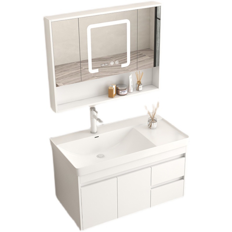 gabinete de baño de madera sólida baños cerámicos todo en una bañera lavabo tipo pared lavabo gabinete combinación lavabo grande lavabo