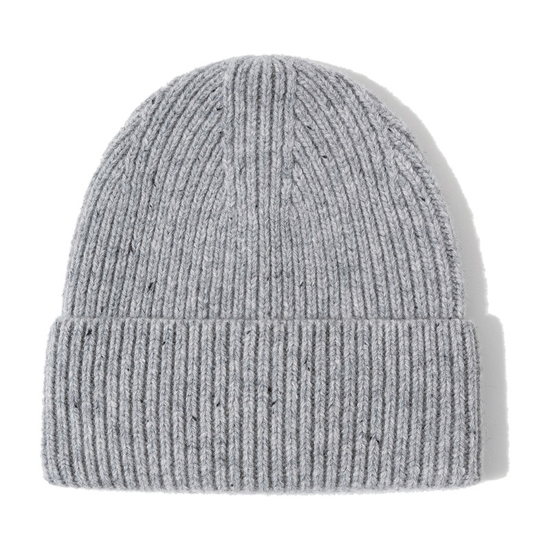 欧米の秋冬の冷たい帽子wool beanieの大きい頭の周りは厚い男女の帽子の純粋なウールのニットの帽子の越境の現物を覆います。|undefined