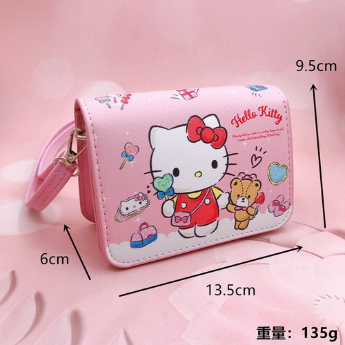 Cartoon large collection small magnetic buckle crossbody bag Hard surface printed crossbody adjustable shoulder strap Cute styling bag