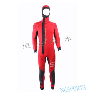5/7mm Professional Diving Thickened Protective and Warm Wetsuit Cr Neoprene One-Piece Anti-Pressure Winter Swimming Suit