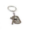 Dog gun black cross shelf keychain