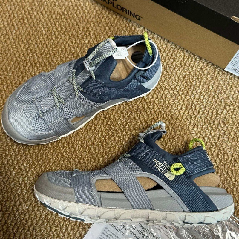 High-Quality Original Tnf North Face Hiking Sandals, Unisex Couple Style Outdoor Casual Beach Closed-Toe Sandals Wholesale