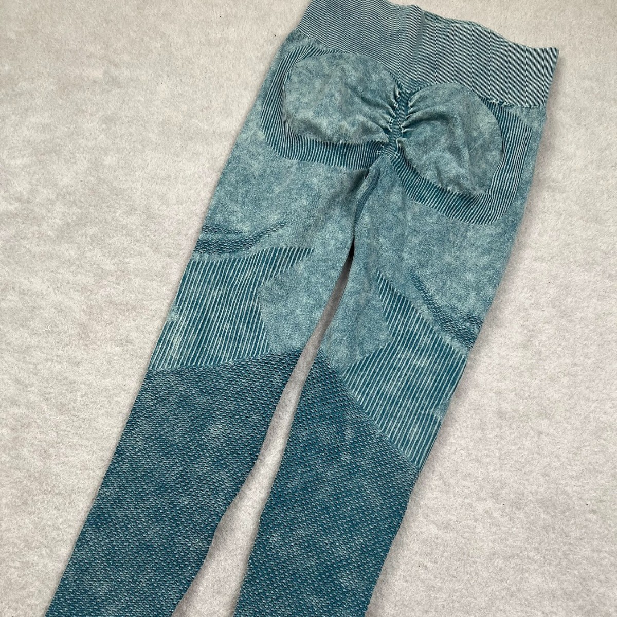 Pantalones de yoga sin costuras huecos de malla, pantalones de fitness de cintura alta, glúteos, lavado de mujer, deportes, esculpir el cuerpo, melocotón ajustado