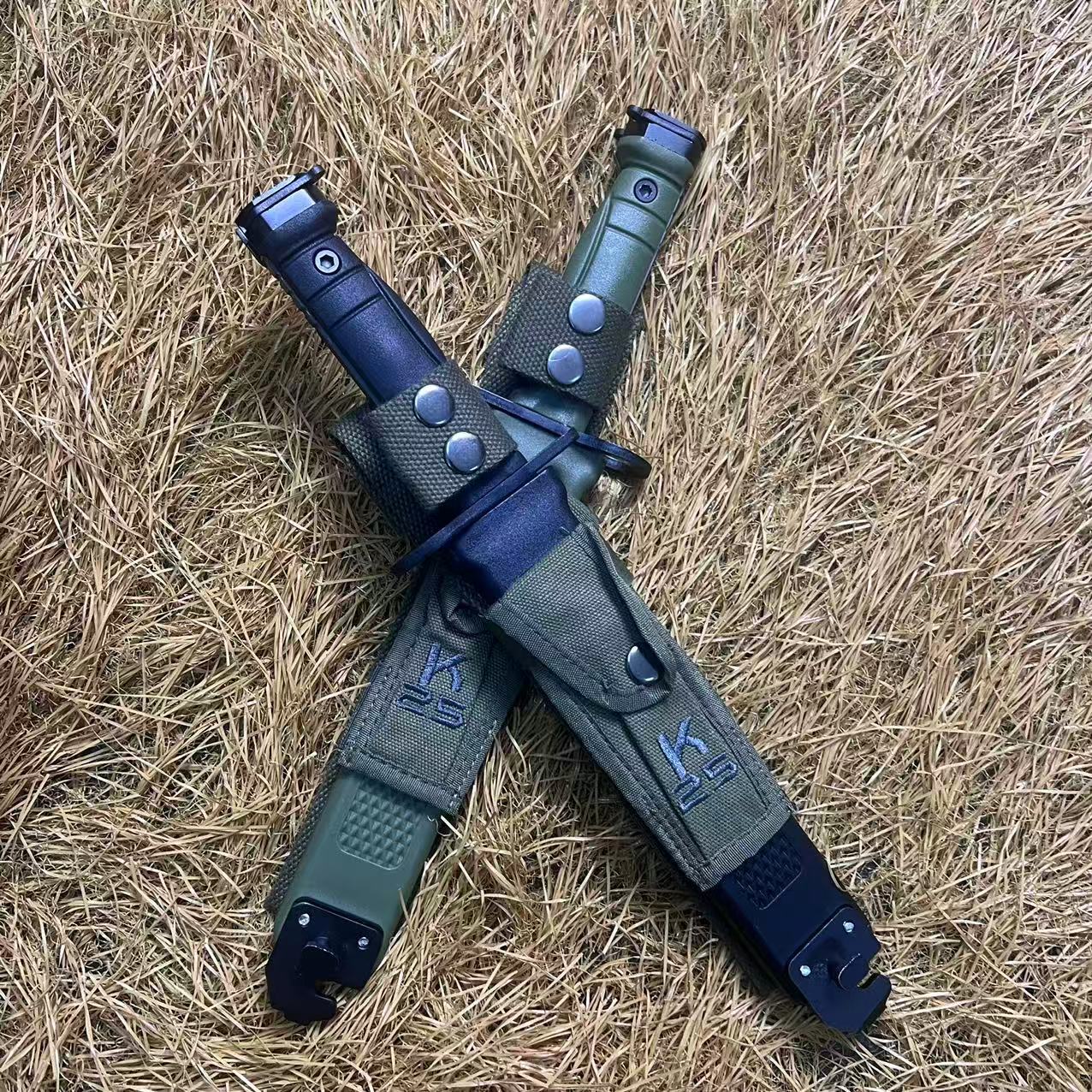 Comercio extranjero transfronterizo de alta calidad K25 segunda generación de cubierta de cuchillo de campamento de supervivencia del ejército de cubierta de cuchillo de veteranos