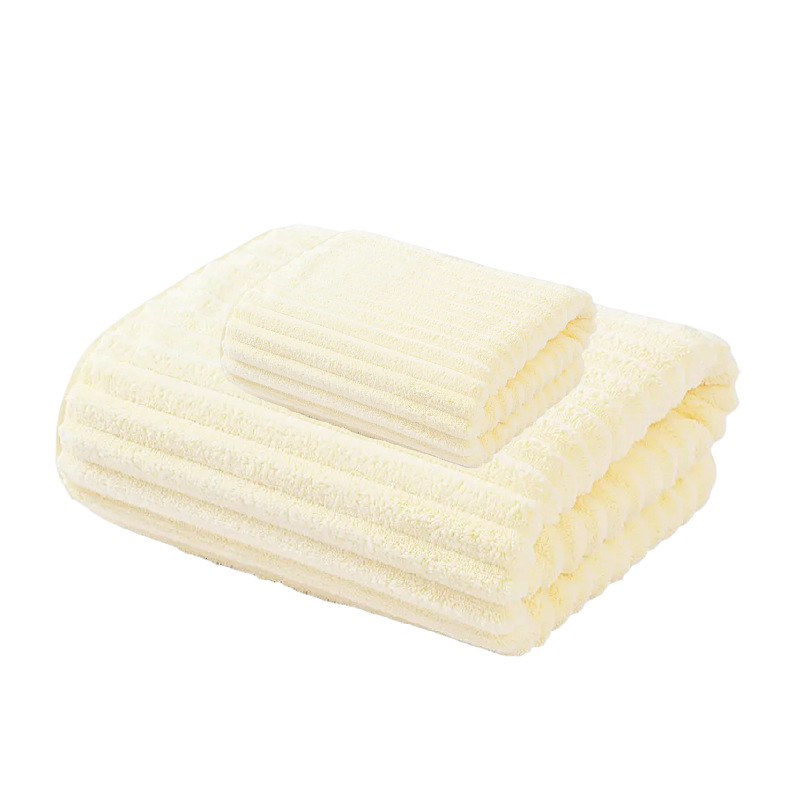 Barres chocolatées blanc laiteux / Serviette de bain 70*140cm