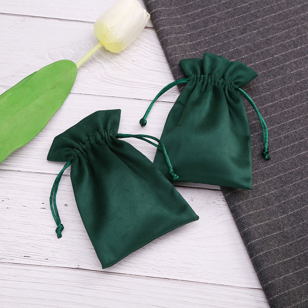 1 Piece Fashion Solid Color Cloth Drawstring Jewelry Packaging Bags display picture 6