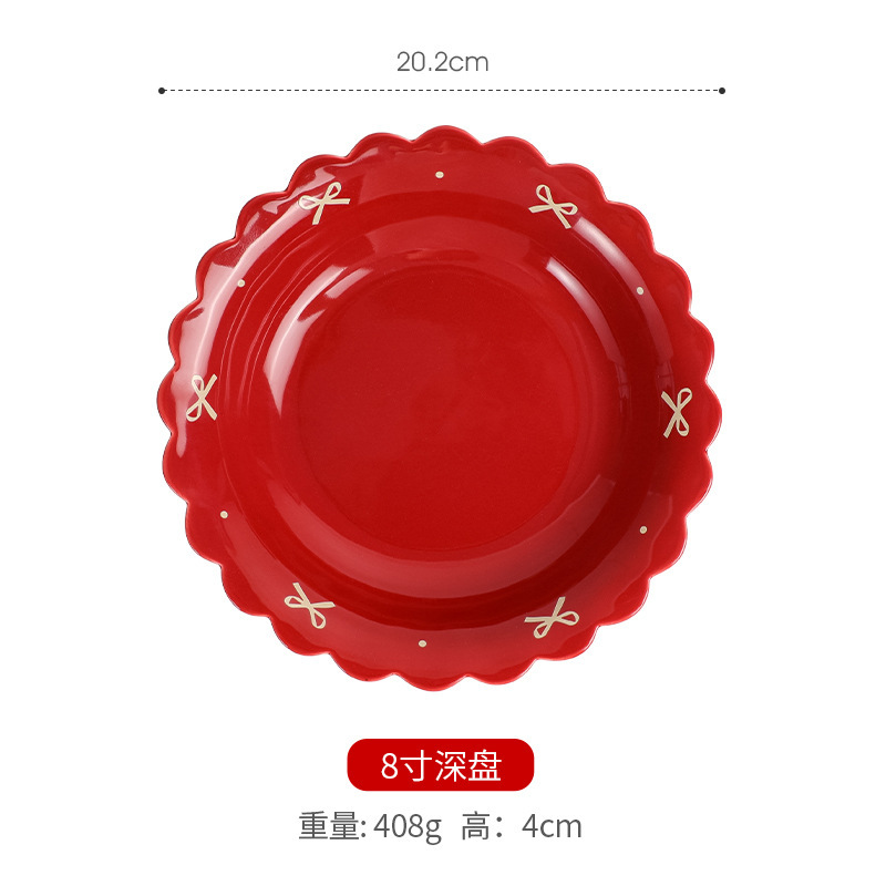 短蝴蝶结餐具套装新婚礼物送新娘结婚订婚乔迁送礼碗筷组合礼盒|undefined