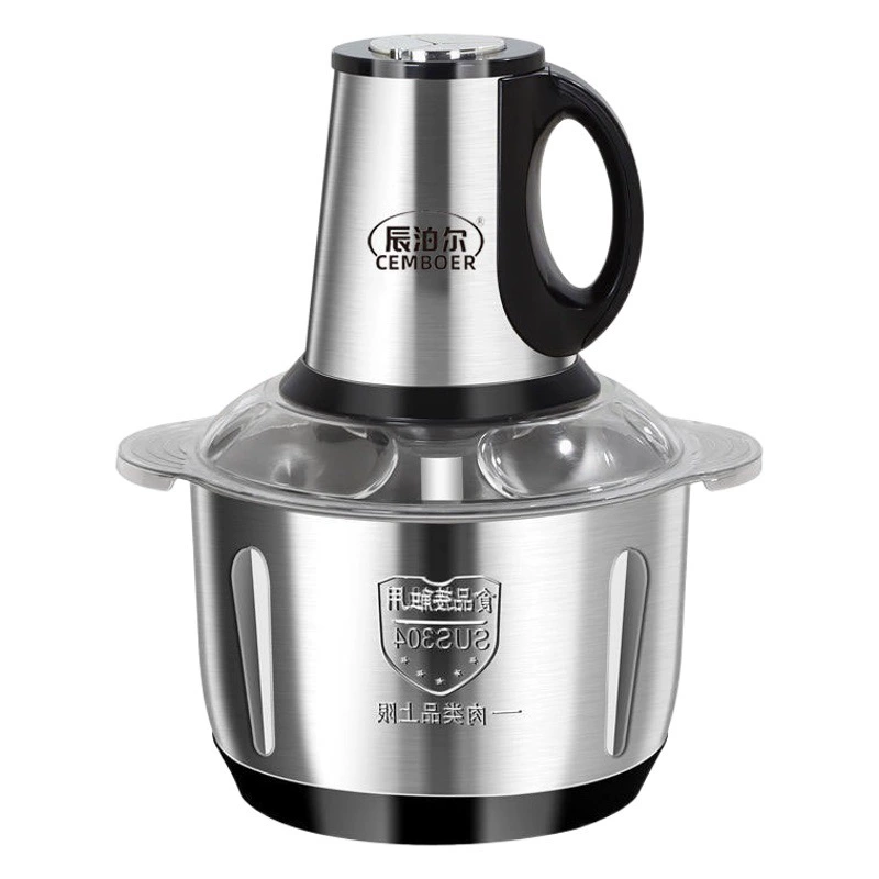 5л из нержавеющей стали Бытовая Мясорубка электрическая кухонная машина многофункциональная чесночная машина Чили тестомеситель теста соковыжималка