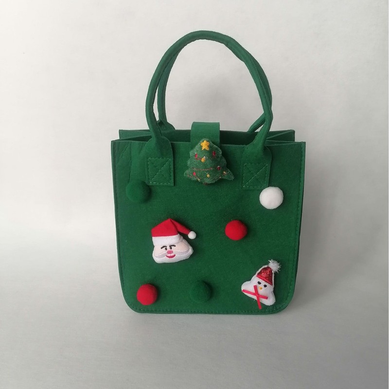 クロスボーダーのディザトーンと同じ万聖クリスマスフェルトのハンドバッグの創意的な子供フェルトのプレゼントの手提げショッピングバッグ|undefined