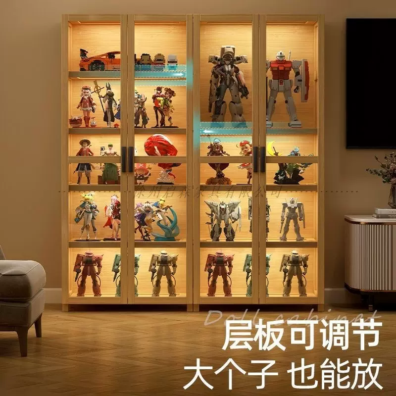 手办展示柜乐高模型儿童玩具收纳柜陈列柜亚克力透明置物架子书架