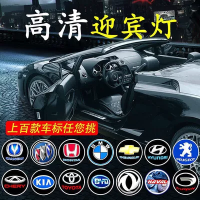 Car welcome light door laser light door door light led warning light car modified wireless logo projection light (Other lights) - take-a-note-of-the-car-model