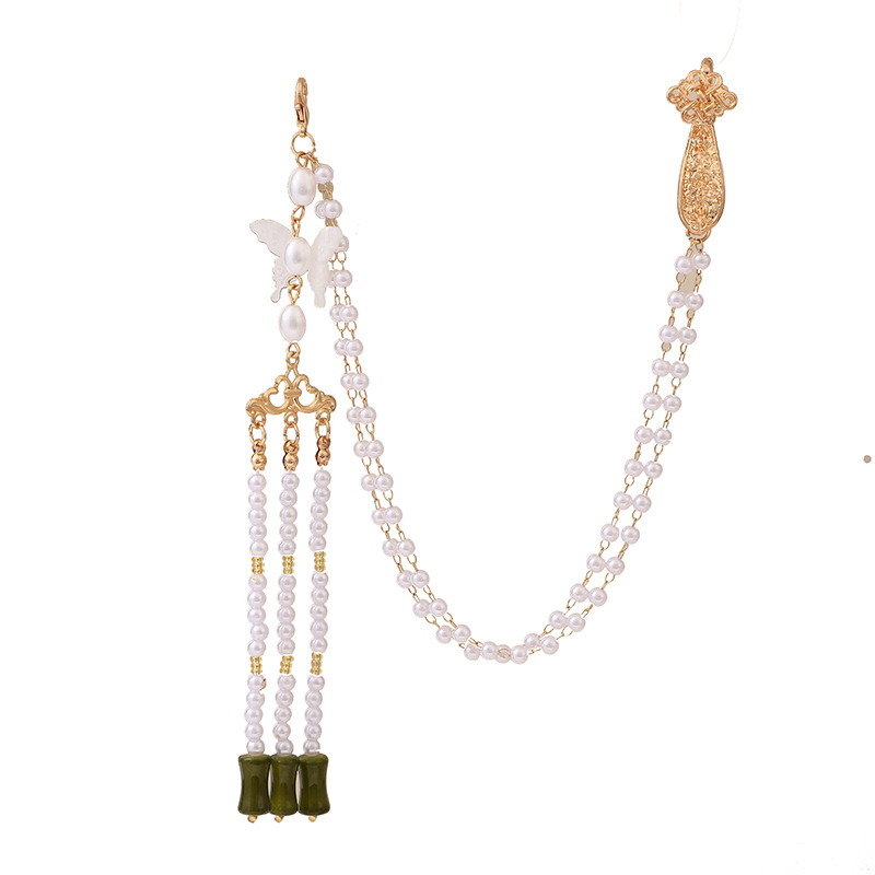 Antigüedades Cheongsam, tendencia nacional, temperamento, temperamento, colgante, broche, ropa de té Hanfu, borlas, retro, maquillaje chino, accesorios para mujeres