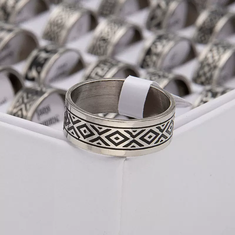 腐蚀抹黑不锈钢戒指混款混码跨境热买钛钢指环厂家直销批发饰品