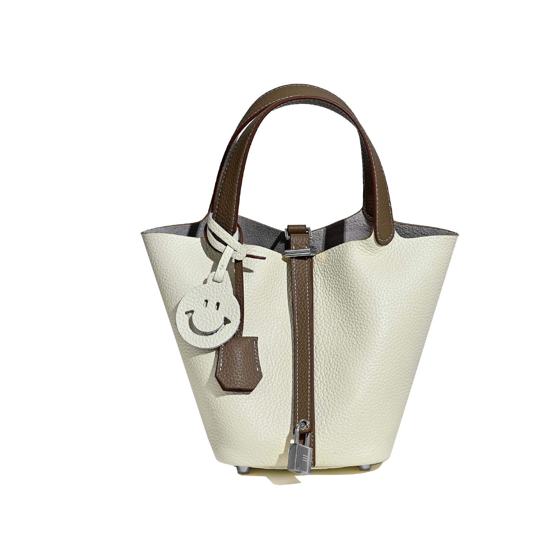 골든 브라운이 가미된 ​​다크 그레이 [실버 버클]