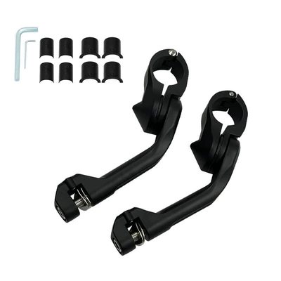Motorcycle pedals: Fat Boy Flagship Road King - long-stand-black
