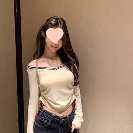MunnmyCat下蛋苗布莱顿学院V领撞色毛衣抽绳收腰修身针织衫女无袖