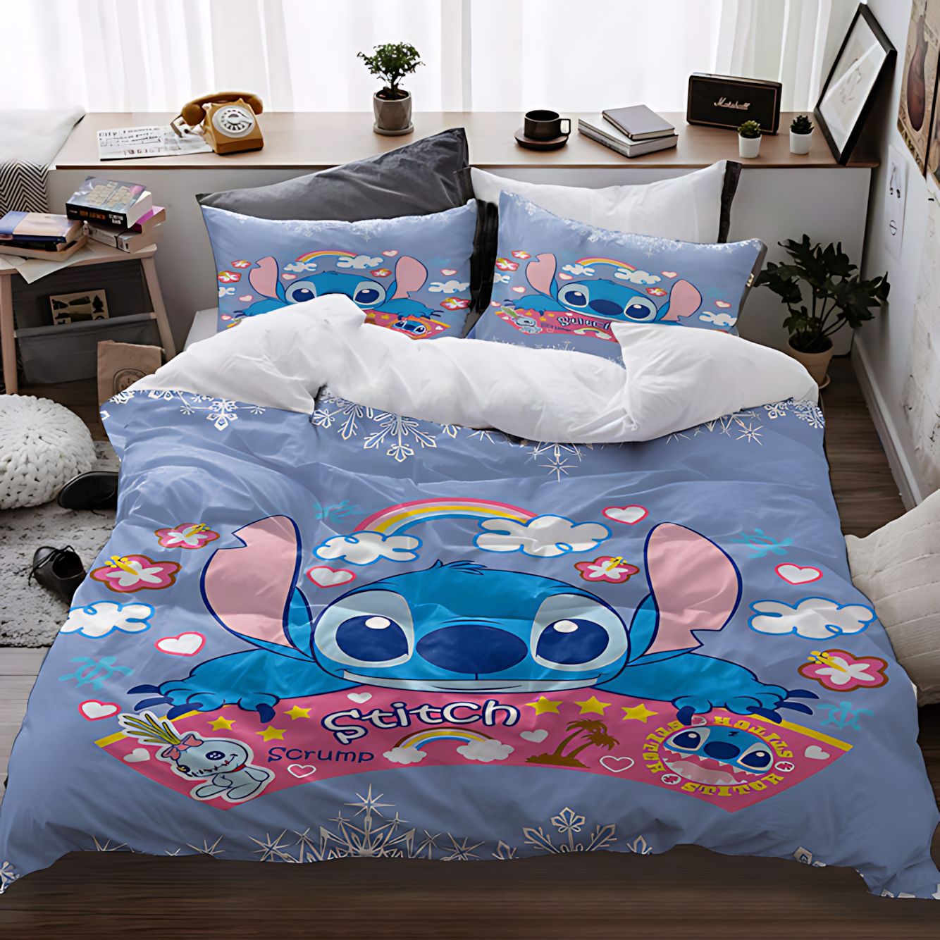 TEMU / JIT Amazon Cute Studdie Pattern HD Digital Printed Edredon Kit para hacer