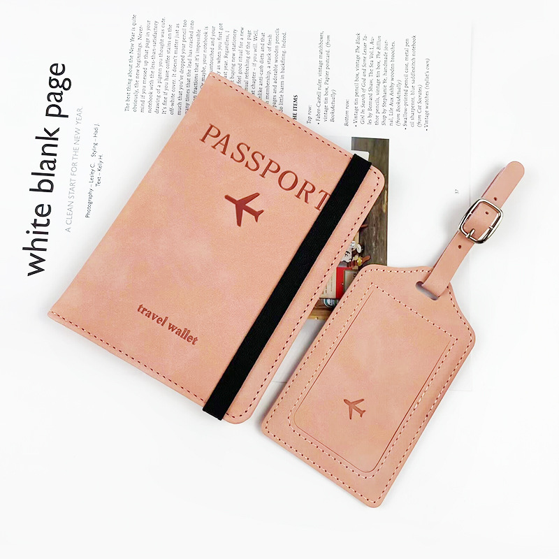 Transfronterizo en stock RFID pasaporte titular etiqueta de equipaje certificado pasaporte cubierta tarjeta de embarque multifuncional viaje pasaporte bolsa traje