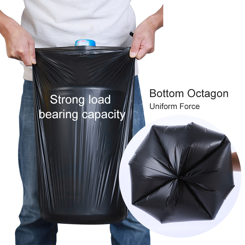 Amazon negro almidón base de basura degradable bolsa de basura engrosada aumentar la bolsa de reemplazo de inodoro desechable limpieza mayorista