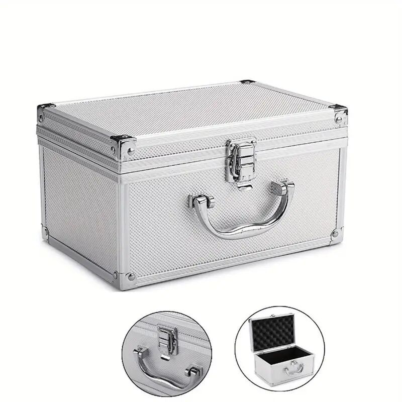 【加厚承重】23×15×12.5cm铝合金工具箱 手提式便携仪器仪表箱