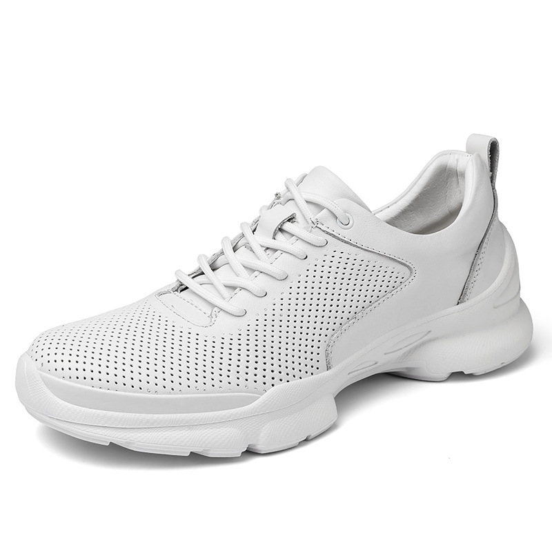 Height Increasing 8cm Leather Shoes Casual Men Shoes Breathable Non-Slip Outdoor Running Sneakers Thick Sole Solid Business Shoe Height Increasing 8cm Leather Shoes Casual Men Shoes Breathable Non-Slip Outdoor Running Sneakers Thick Sole Solid Business Shoe