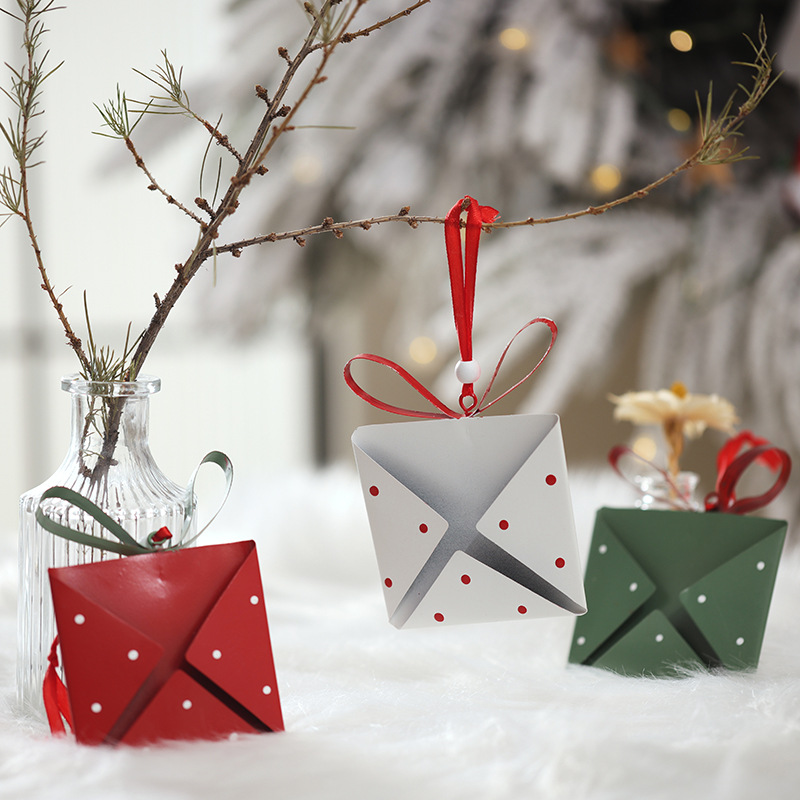 2022 nuevo colgante de decoración de Navidad árbol de Navidad nórdico colgante paquete de regalo de decoración props