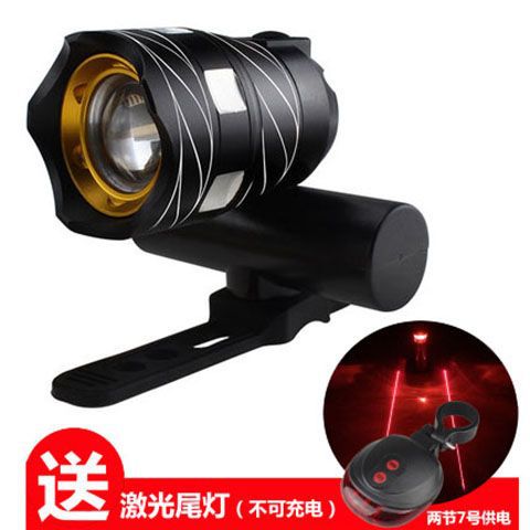 Lámpara de bicicleta luz de noche montar T6 luz brillante enfocable USB linterna recargable accesorios de bicicleta de montaña general al por mayor