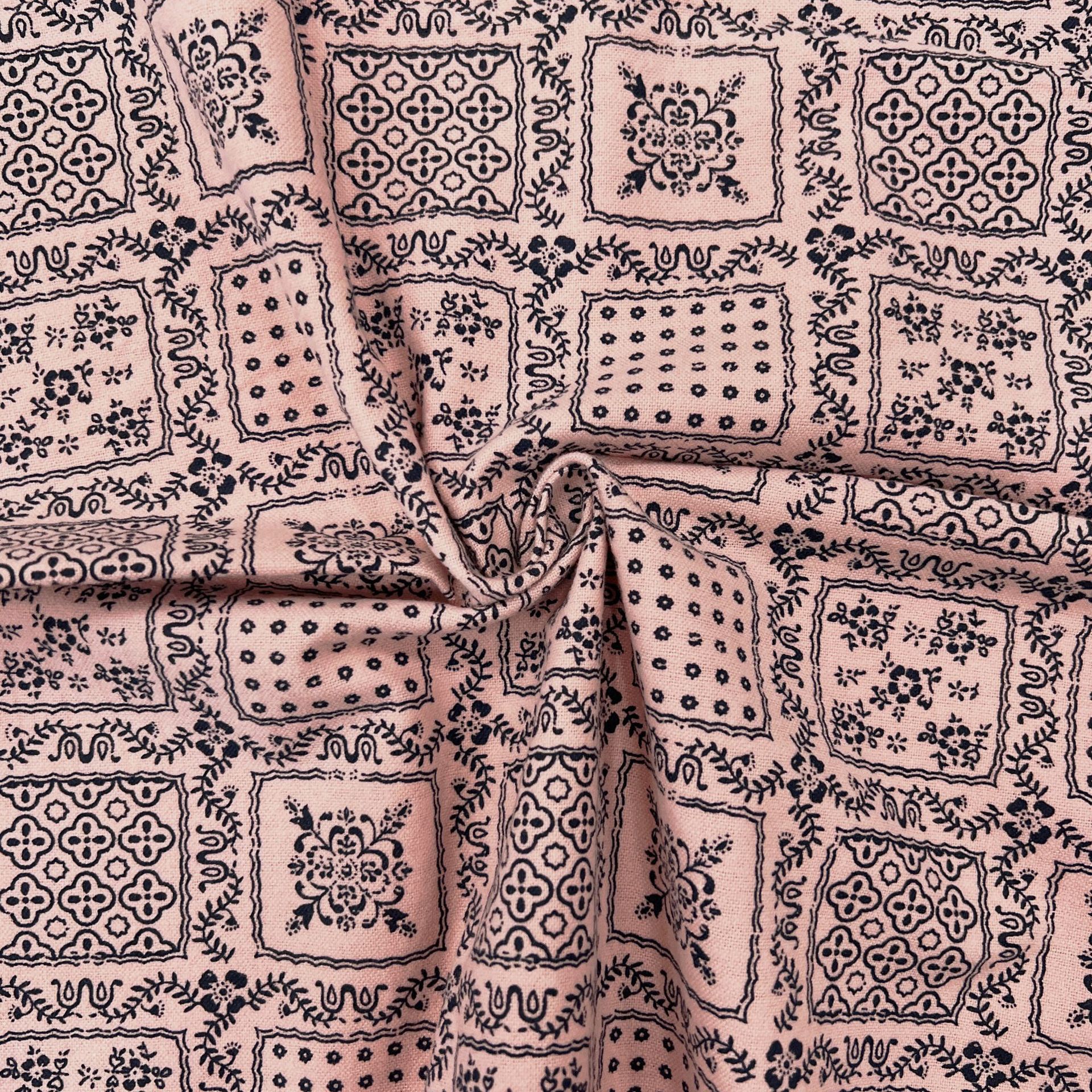 22049#永和花-DZ01-41#皮粉印丈青花