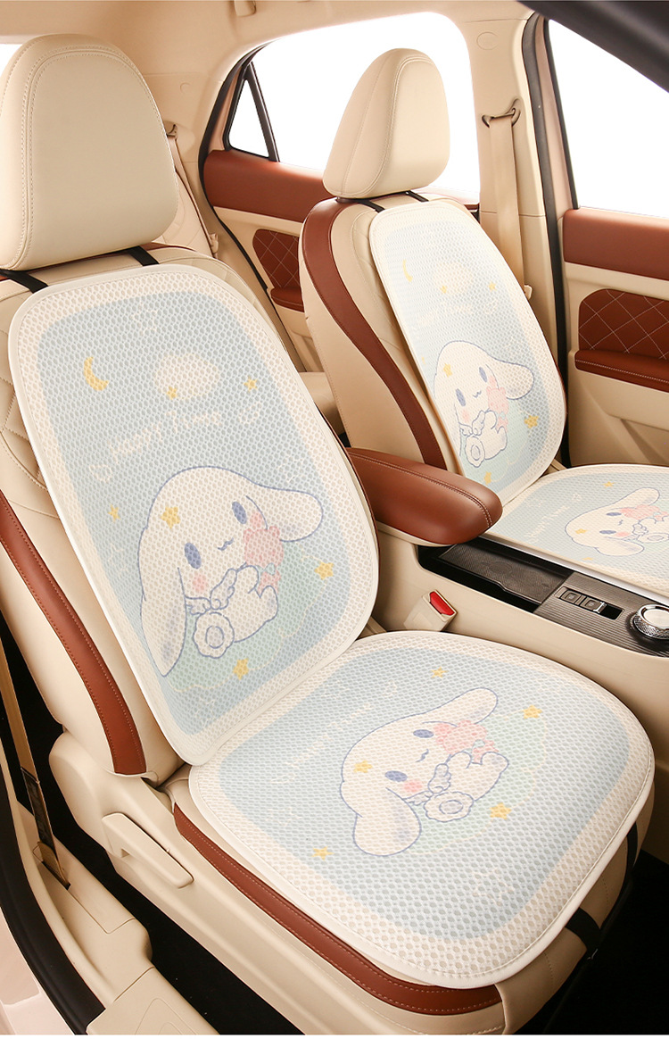2024 Cartoon Car Cushion Four Seasons Universal Car Summer Cushion Yugui Dog Cute Ladies Breathable Seat Cover