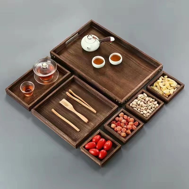 竹木零食小吃干果坚果围炉果盘盘煮茶火锅店分格餐盘盒九宫格托盘|undefined