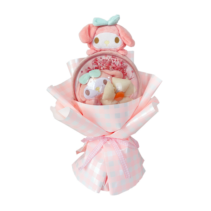 Regalo de Cumpleaños, Creativo Ramo de Muñecas de Flores de Dibujos Animados, Producto Terminado, Venta al por Mayor, Ramo de Muñecas Sanrio, Venta al por Mayor Transfronteriza