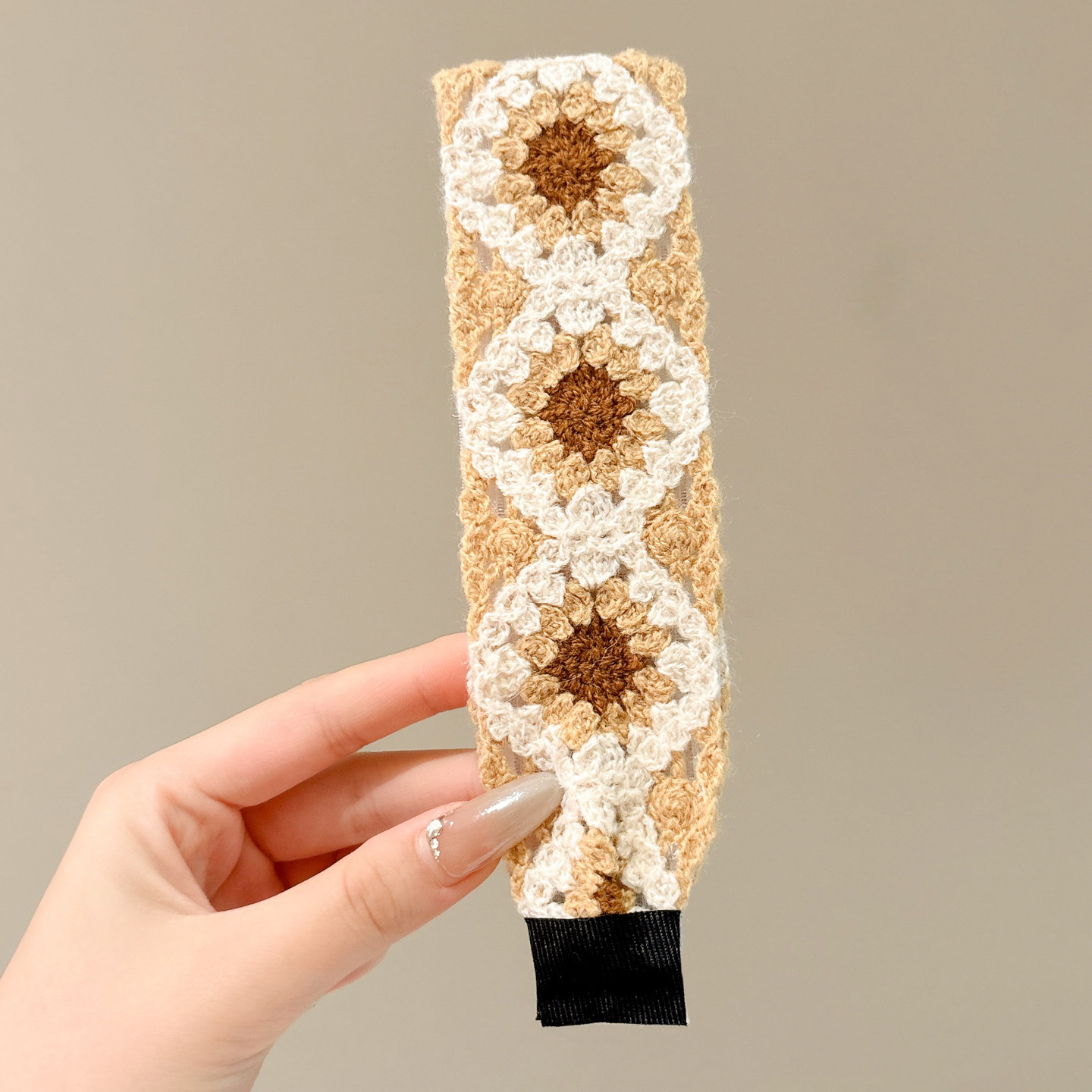 Fijación de lana de punto de peluche pegatinas de cabello Velcro postos de lavado de la cara correa de cabello para mujeres acabado de cabello pegatinas de artefactos