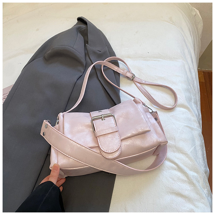 estilo coreano simple relajado hombro brazo bolsas de estilo de estilo de estilo de transporte 2026 primavera nuevo bolsas de almohada diarias image 8