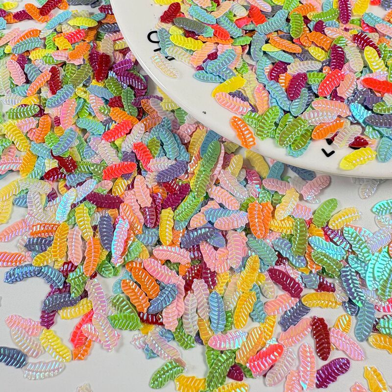 Golden Transparent Color Feather Sequin Slime Crystal Mud Drop Glue Mobile Phone Case DIY Creative Nail Art Patch Golden Transparent Color Feather Sequin Slime Crystal Mud Drop Glue Mobile Phone Case DIY Creative Nail Art Patch