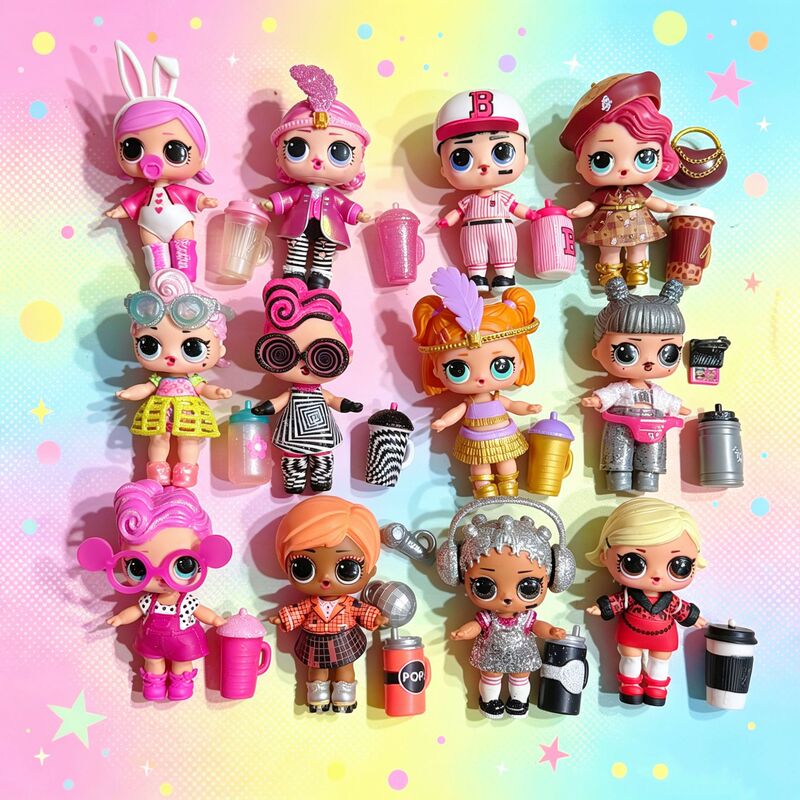 New High-Quality Random Doll Sets with a Variety of Types, Including Clothes, Shoes, Bottles, Glasses, and Flawless DIY Accessories New High-Quality Random Doll Sets with a Variety of Types, Including Clothes, Shoes, Bottles, Glasses, and Flawless DIY Accessories