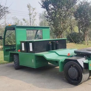 Pullf Heavy-Duty Semi-Trailer Electric Tractor Battery Luggage Trailer Tractor Air Brake Trailer