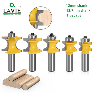 12-Handle 1/2 Handle Bearing Semi-Circle Knife Bearing Positive Semi-Circle Knife Ball Milling Cutter Wooden Stick Milling Cutter Engraving Machine