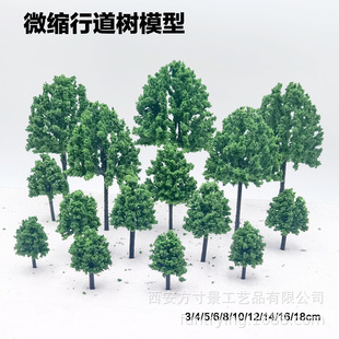 Miniature Artificial Small Tree Model Building Sand Table Micro Landscape Greening Decoration Garden Scenery Material