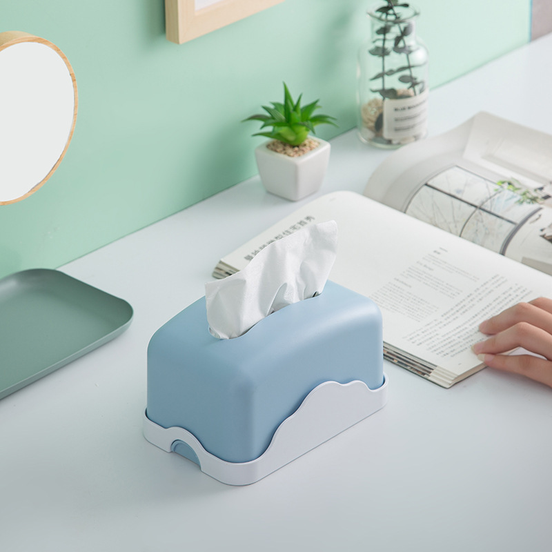 Caja de pañuelos de escritorio caja de almacenamiento de pañuelos caja de pañuelos hogar sala de estar lujo ligero de gama alta multifuncional restaurante creativo mesa de café