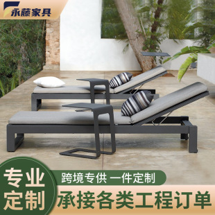 Outdoor Lounger Swimming Pool Beach Lounger Villa Courtyard Internet Celebrity Homestay Hotel Garden Terrace Leisure Backrest Chair