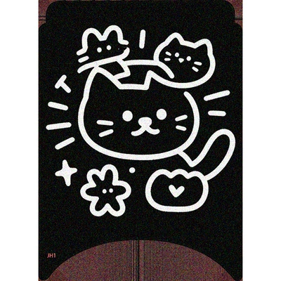 Ninebot M80C/M85c/M95c+ electric scooters, Electric vehicle foot mat - flower-kitty