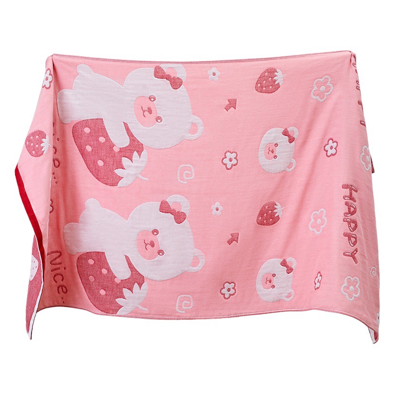 Pure cotton gauze bath towel class a double-layer household absorbent soft children's bath towel baby blanket men's and women's big hair