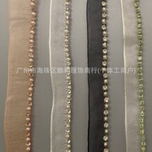 现货批发人字车单边爪链珠爪钻条码花边 服装袖口包鞋帽 辅料服饰