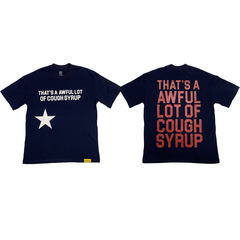 THAT'S A AWFUL LOT OF COUGH SYRUP クロスボーダーシンプルレタースタープリント半袖