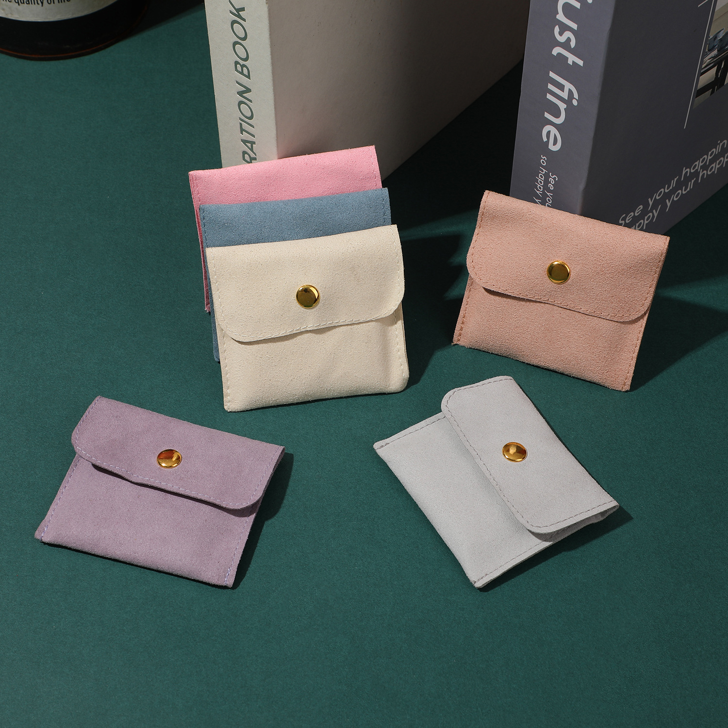 Jewelry Packaging Bags Classification 1 Piece Quantity 1 Piece Microfiber Simple Style Daily Solid Color Jewelry Packaging Bags