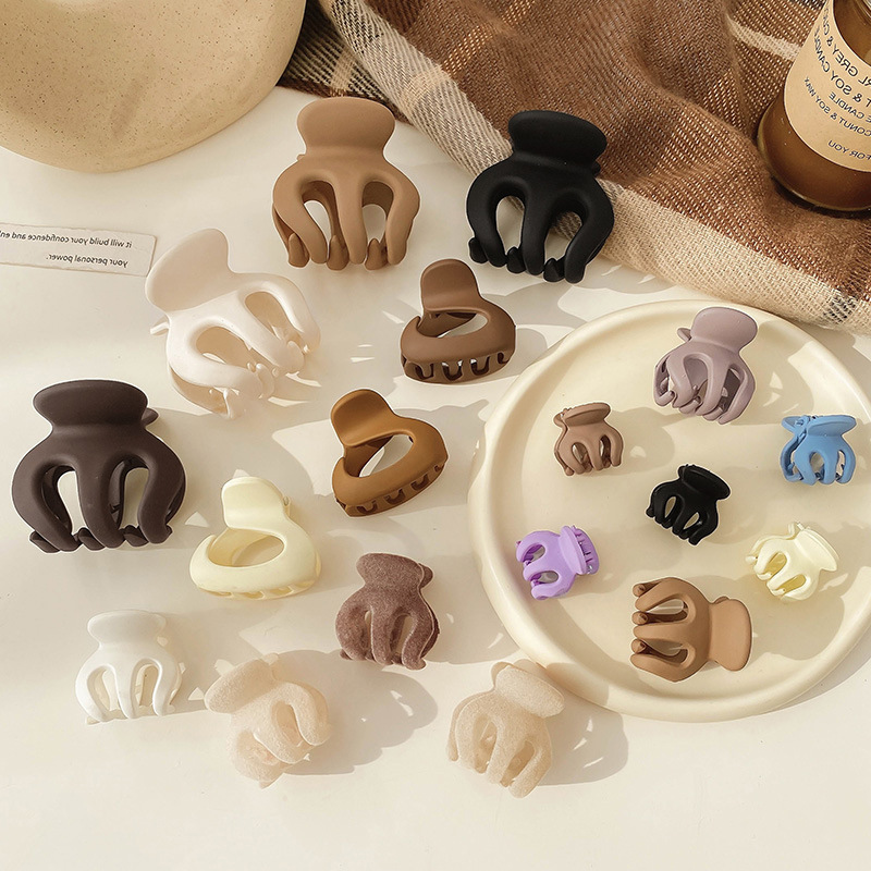 Cola de caballo de metal alta fija artefacto pinza hembra Red roja pequeña horquilla Cola de Caballo clip pequeño tamaño horquilla tiburón clip tocado