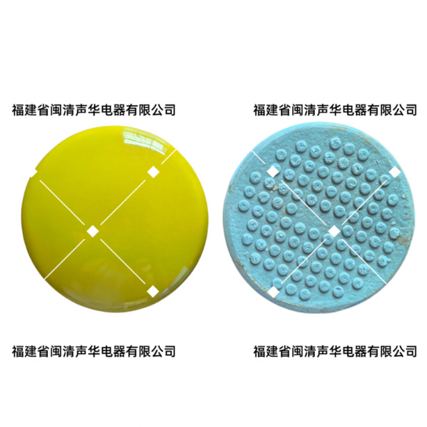 陶瓷道钉路面凸起路标6英寸，用于隧道，停车场出入口反光防滑