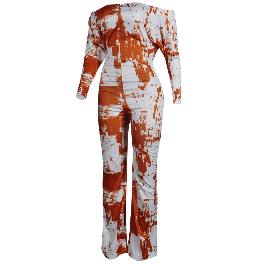 2021  Sexy  Long Sleeve One-Piece Nightclub Uniforms  Women Clothing in Jumpsuits