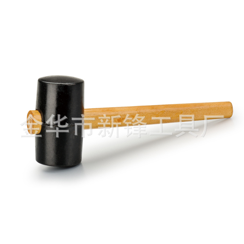 厂家供应黑色木柄穿心锤